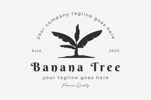 Download Simple Typography of Banana Tree Logo - Simple typography Collection