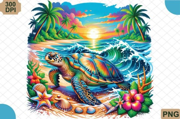 Download Sea Turtle Summer Beach PNG - Summer Collection