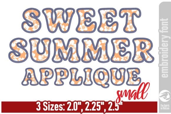 Download Sweet Summer Groovy Applique Font - S - Summer Collection