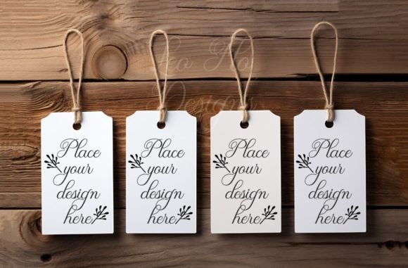 Download Xmas Gift Tags 4 Label Tags JPG Mockup - Xmas gift tags Collection