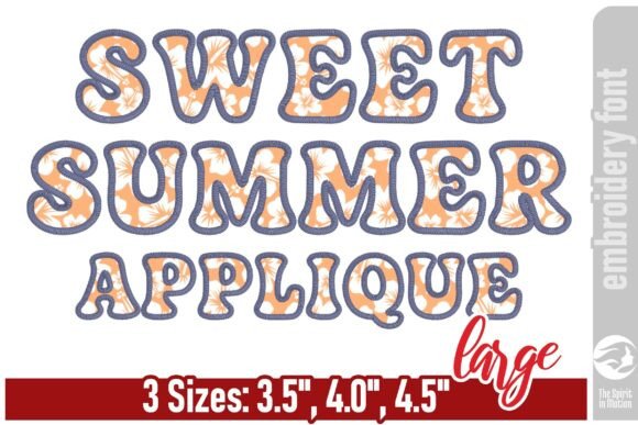 Download Sweet Summer Groovy Applique Font - L - Summer Collection