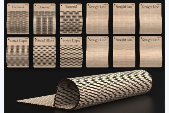 Download Laser Cut Flexible Living Hinge Svg File - Flexible Collection