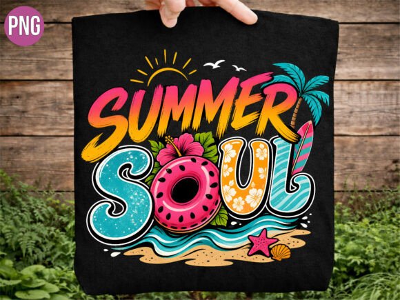 Download Retro Summer Soul Beach Life PNG Tshirt - Summer Collection
