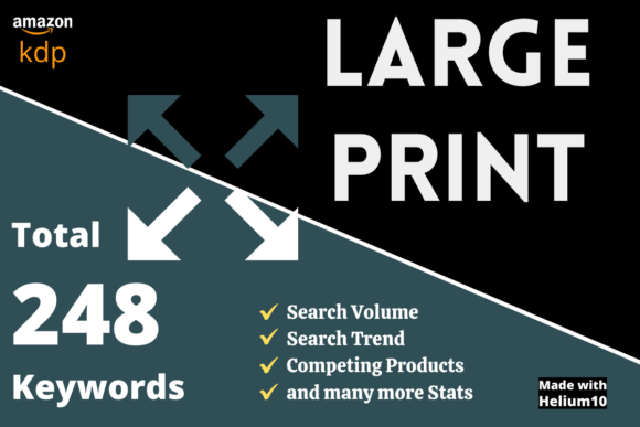 Download Large Print Keyword List for Amazon Kdp - Premium Resources