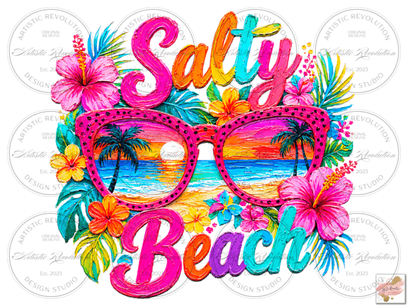 Download Floral Salty Beach Png Floral Summer Png - Summer Collection