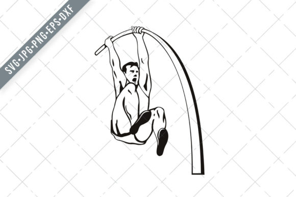 Download Pole Vaulter with Flexible Pole Jumping - Flexible Collection